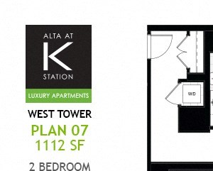 West Tower - 2 Bed - Plan 07 West Tower - 2 Bed - Plan 07
